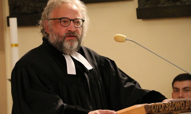 Kazanie wygłosił ks. Szymon Czembor, proboszcz parafii ewangelickiej w Płocku.