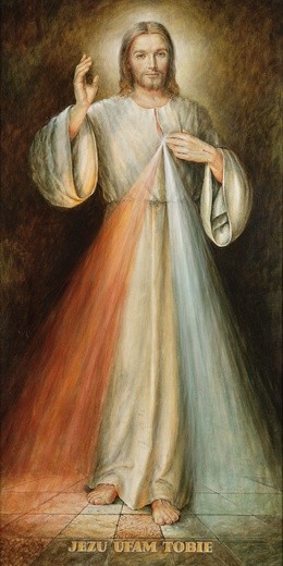 Obraz Pana Jezusa Miłosiernego z sanktuarium Bożego Miłosierdzia na Starym Rynku w Płocku