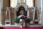 Łańcut 23 04 2026
Kościół farny pw. Św. Stanisława Biskupa
Sanktuarium Matki Bożej Szkaplerznej
Ołtarz Bożego Miłosierdzia wykonany przez Tomasza i Franciszka Pelców ok. 1899 r. Na ołtarzu stoją klasyczne relikwiarze.
FOTO:HENRYK PRZONDZIONO /FOTO GOŚĆ