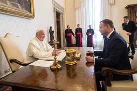W poniedziałek papież Franciszek przyjmie na audiencji prezydenta Andrzeją Dudę