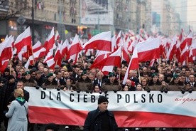 "Marsz z okazji 100-lecia odzyskania przez Polskę niepodległości w Warszawie przebiegł spokojnie, incydenty w minimalnej skali"