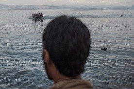 Przybycie migrantów na Lesbos