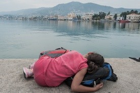 Migranci i uchodźcy na Lesbos