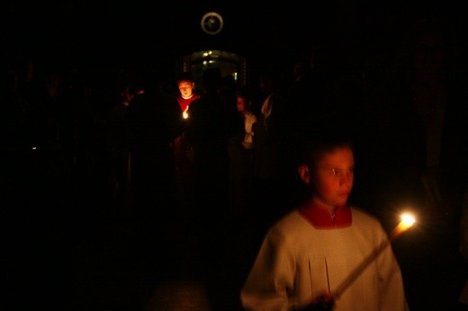 Liturgia Wigilii Paschalnej w gliwickiej katedrze