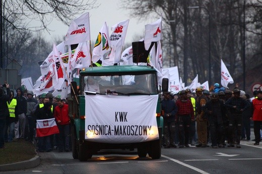 Protestujący sparaliżowali centrum Gliwic