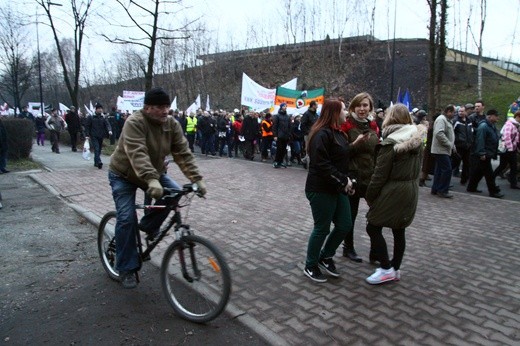 Protestujący sparaliżowali centrum Gliwic
