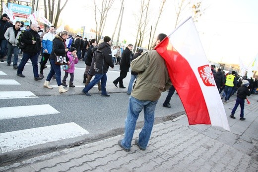 Blokada drogi w Gliwicach