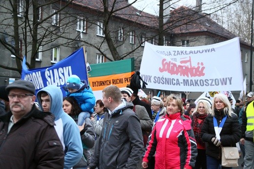 Protestujący sparaliżowali centrum Gliwic