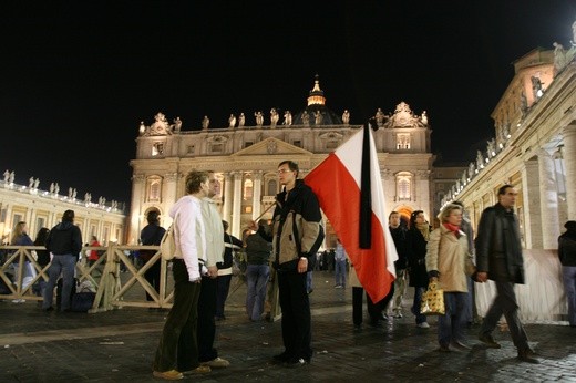3 IV 2005. Rzym, Watykan, Plac św. Piotra
