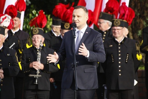 Prezydent Andrzej Duda na Placu Krakowskim