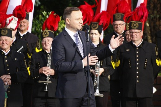 Prezydent Andrzej Duda na Placu Krakowskim