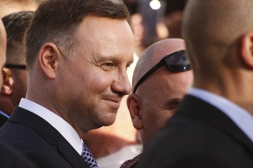 Prezydent Andrzej Duda na Placu Krakowskim