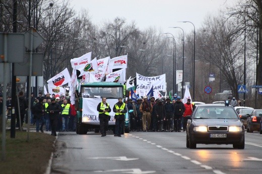 Protestujący sparaliżowali centrum Gliwic