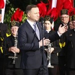 Prezydent Andrzej Duda na Placu Krakowskim