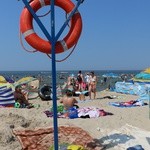 Upalna niedziela na plaży w Stegnie