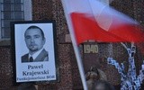 Portret Pawła Krajewskiego - oficera BOR-u, który zginął w katastrofie smoleńskiej - towarzyszył modlitwie przed przasnyskim sanktuarium