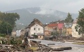 Dzień po powodzi w Lądku Zdroju