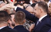 Prezydent Andrzej Duda na Placu Krakowskim