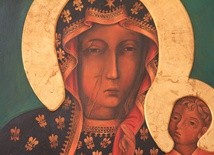 Obraz Matki Bożej Częstochowskiej (detal)