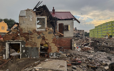 Stronie Śląskie bezpośrednio po powodzi