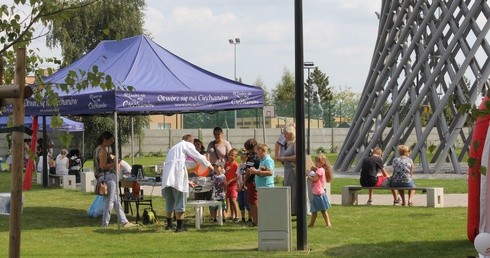 Ciechanów. Park Nauki przy wieży ciśnień