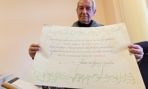Zmarł Henryk Sakwerda - śląski mistrz kaligrafii