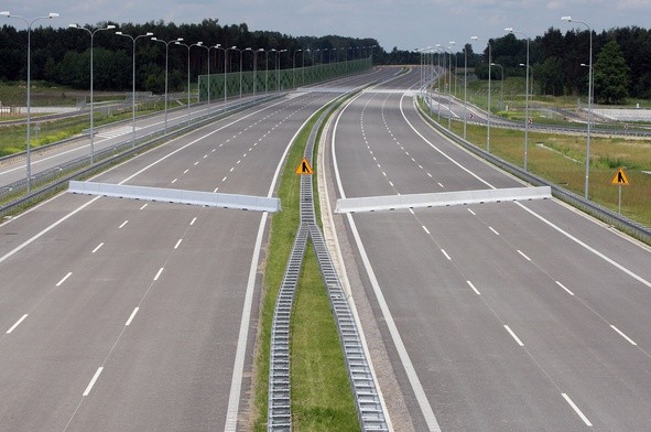 Zablokowana autostrada A1 w Gajewie k. Świecia