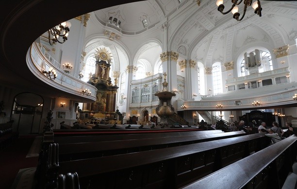 W kościele w Hamburgu