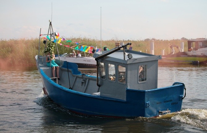 Kąty Rybackie - poświęcenie łodzi rybackich