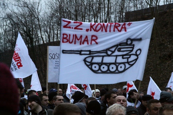 Protestujący sparaliżowali centrum Gliwic
