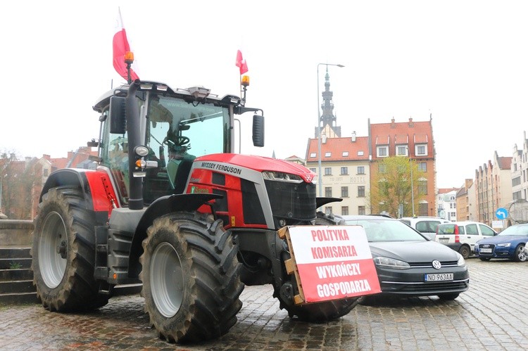 Pikieta rolników w Elblągu