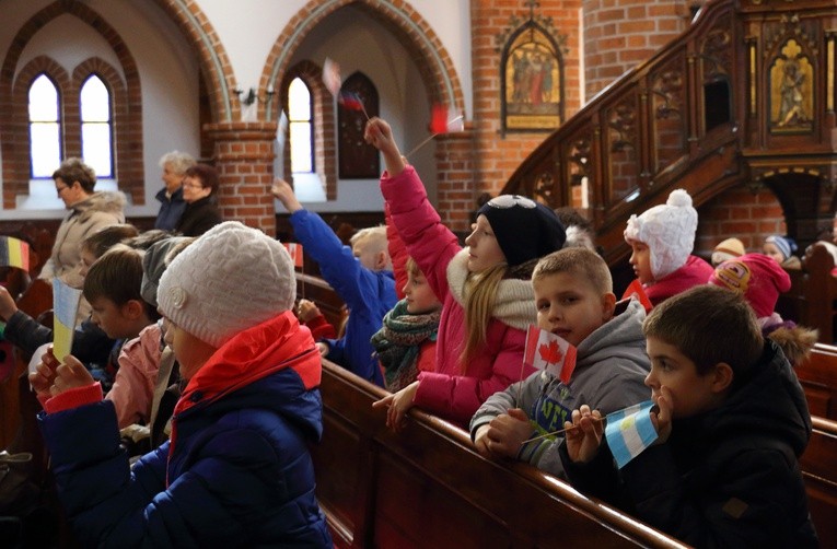 Symbole ŚDM - Parafia św. Jakuba, Tolkmicko