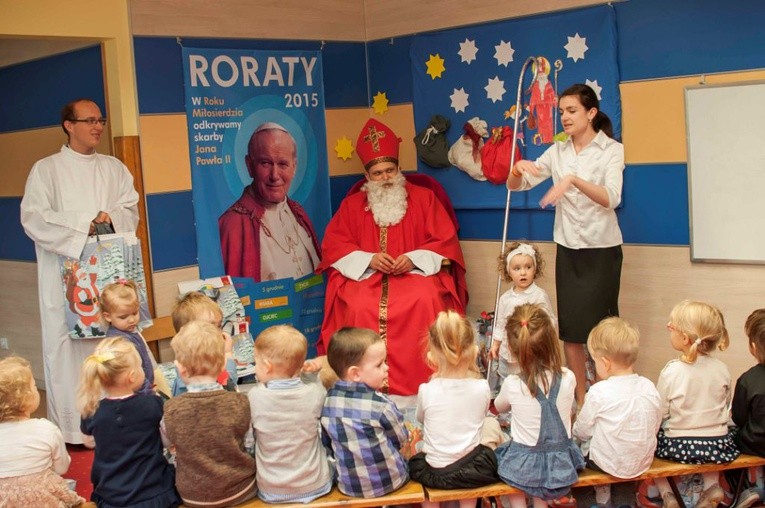 Święty Mikołaj w przedszkolu bł. Franciszki