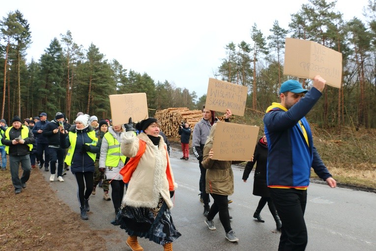 Protesty na Mierzei Wiślanej