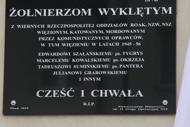 Płock. Pamięci żołnierzy wyklętych