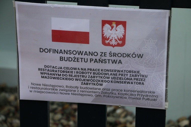 Nowe Niestępowo (Pokrzywnica). Poświęcenie zabytkowej kapliczki