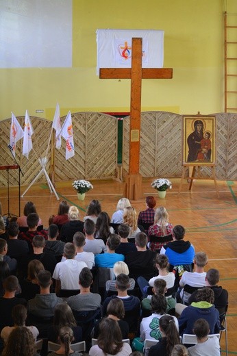 Znaki ŚDM w Makowie Mazowieckim