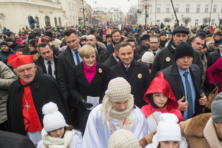 Para prezydencka na Orszaku Trzech Króli w Cieszynie