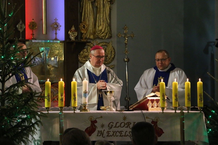Płock. Spotkanie Wojowników Maryi z bp. Szymonem
