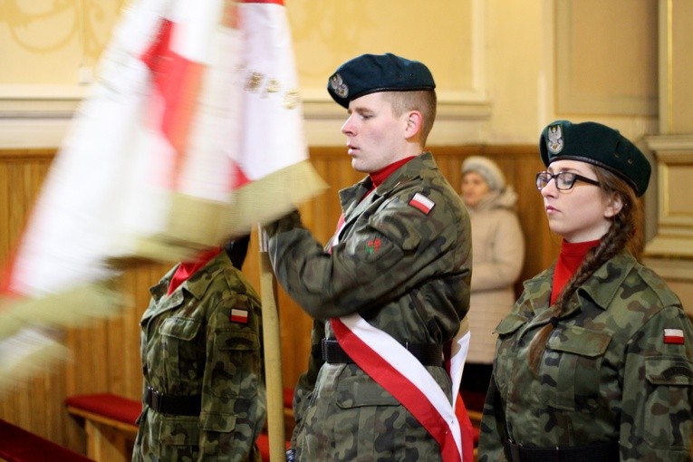 Warta honorowa w Makowie Mazowieckim