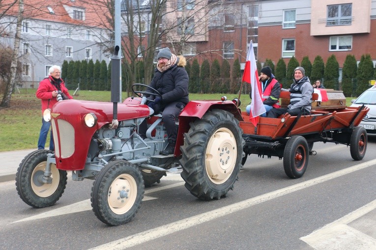 Protest rolników w Elblągu