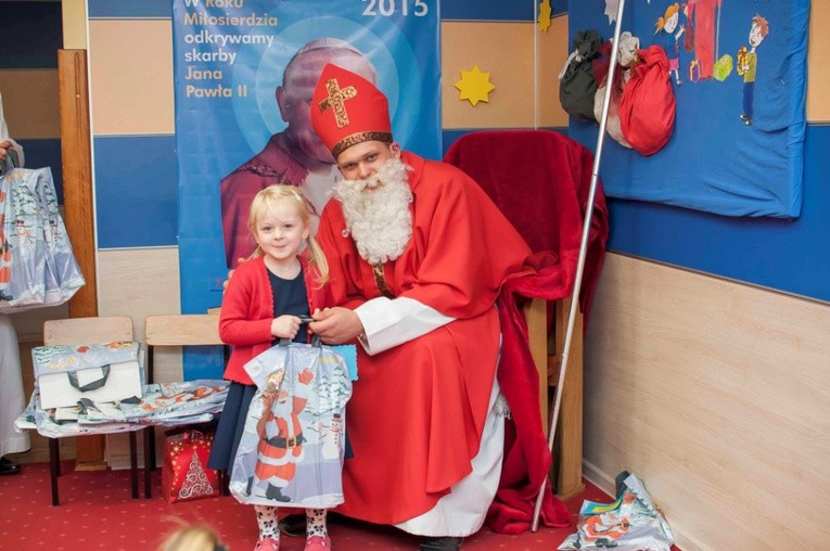 Święty Mikołaj w przedszkolu bł. Franciszki