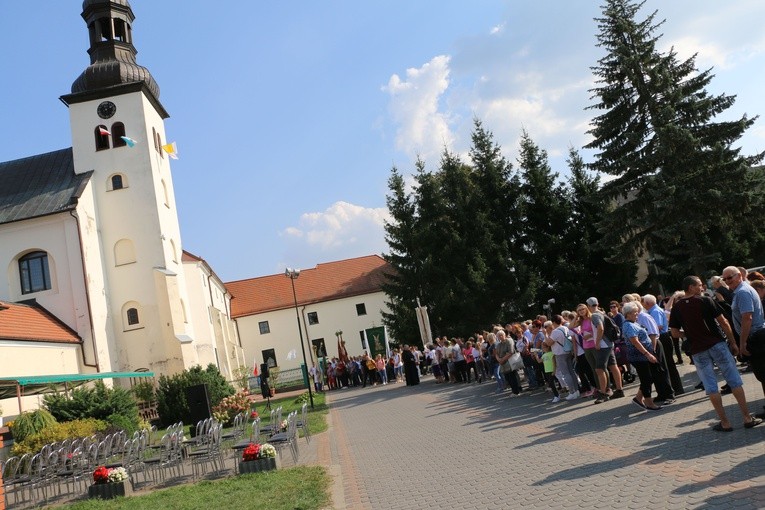 Pielgrzymi w Skępem