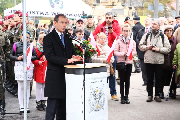 Odsłonięcie obelisku gliwickich cichociemnych