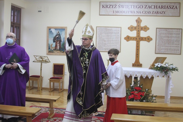 Ciechanów. Poświęcenie krzyża morowego