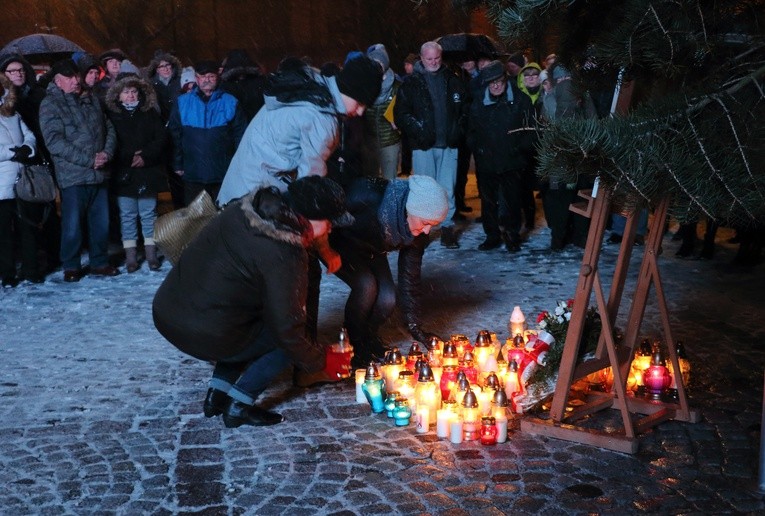 Kwidzyn - hołd dla prezydenta Adamowicza