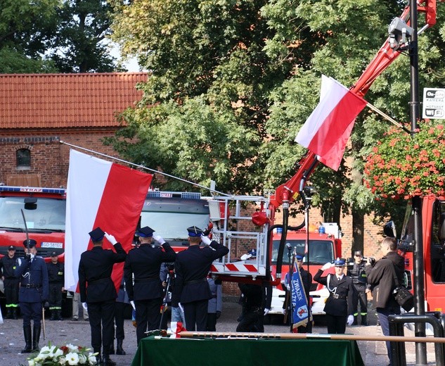 Nadanie sztandaru PSP - Kwidzyn