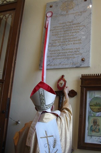 Sońsk. Tablica wdzięczności misjonarzom