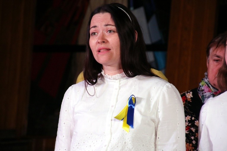 Natalia Zubarewa wyśpiewała niedawno w płockiej katedrze modlitwę o pokój.