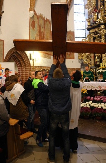 Peregrynacja symboli ŚDM - Morąg